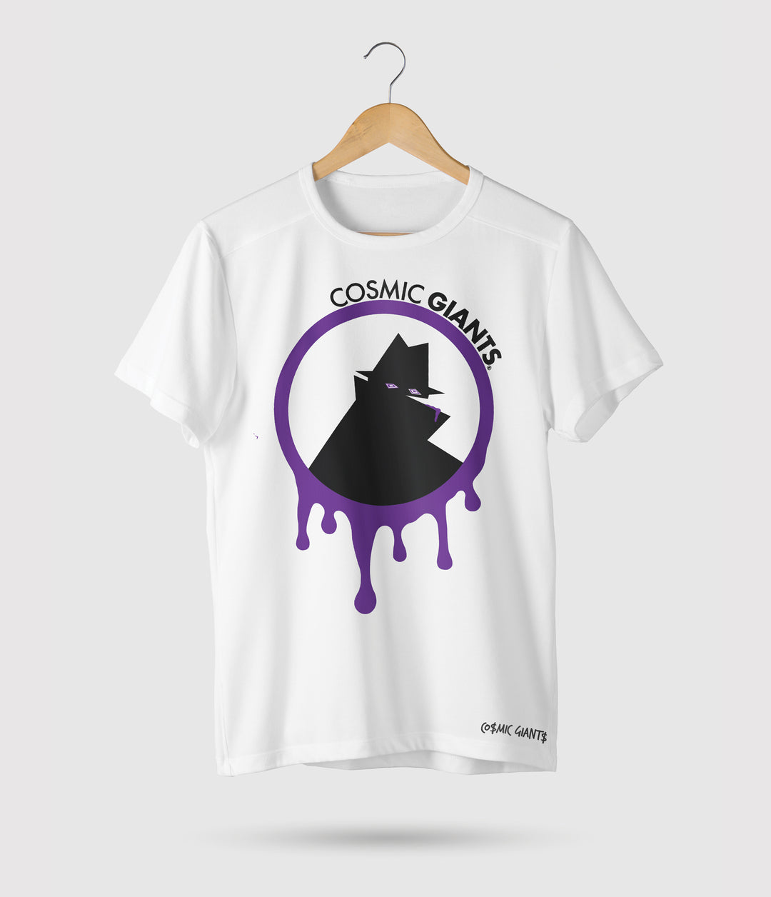 Introducing our meticulously crafted Cosmic Giants Neighborhood Plug Lean White T-Shirt, inspired by the captivating world of Lean, also known as Purple Drank or Sizzurp. This remarkable t-shirt showcases a unique logo on the front, drawing inspiration from the street signs in my neighborhood, creating a design that is both visually striking and thought-provoking.